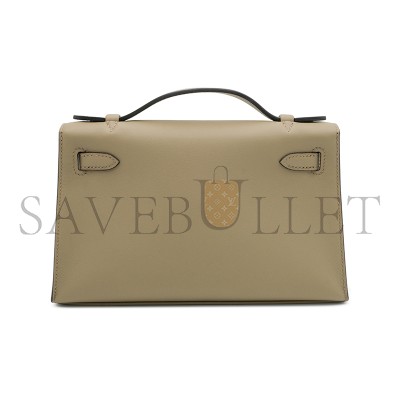 HERMES KELLY POCHETTE SWIFT GOLD HARDWARE (22*14*7cm) HERMES KELLY POCHETTE SWIFT GOLD HARDWARE (22*14*7cm)